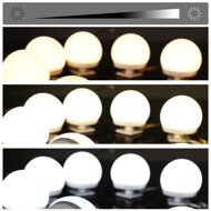 Masă de toaletă LUCIA cu iluminare, 108x40x140cm, alb