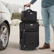 Set de valize de călătorie TRAVEL, 5 piese, negru