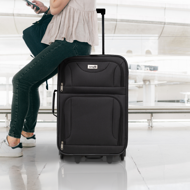 Set de valize de călătorie TRAVEL, 5 piese, negru