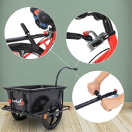 Remorcă pentru bicicletă TERY, 90L, 61x153x90cm, negru