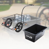 Remorcă pentru bicicletă TERY, 90L, 61x153x90cm, negru