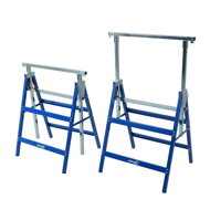 Capre telescopice de schelă DANNY, set 2 bucăți, max. 200 kg, 60 x 56 x 81-130cm, argintiu/albastru