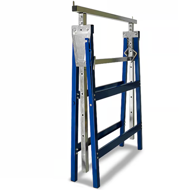 Capre telescopice de schelă DANNY, set 2 bucăți, max. 200 kg, 69x57x81-130cm, argintiu/albastru