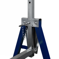 Capre telescopice de schelă DANNY, set 2 bucăți, max. 200 kg, 69x57x81-130cm, argintiu/albastru