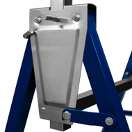 Capre telescopice de schelă DANNY, set 2 bucăți, max. 200 kg, 69x57x81-130cm, argintiu/albastru