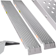 Rampe auto pentru urcare MARA, set 2 bucăți, 400kg, 150cm, argintie