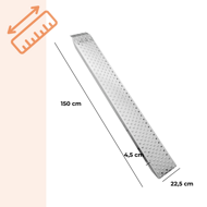 Rampe auto pentru urcare MARA, set 2 bucăți, 400kg, 150cm, oțel