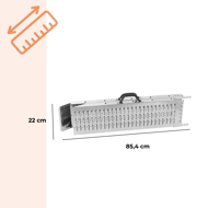 Rampe auto pentru urcare DRIVE, pliabile, set 2 bucăți, max. 400kg, 160cm, oțel