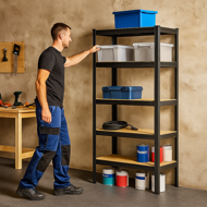 Raft cu capacitate mare HEAVY, max. 875kg, 90x40x180cm, negru