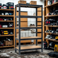 Raft cu capacitate mare HEAVY, max. 875kg, 90x40x180cm, negru