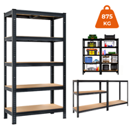 Raft cu capacitate mare HEAVY, max. 875kg, 90x40x180cm, negru