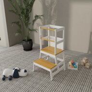 Turn de învățare PLAY din pin, 93x56x49, albă/natur maro  