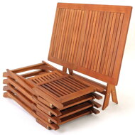 Set de mobilier SYDNEY, 5 piese, lemn natural