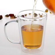 Set de ceai cu sită TEA, transparent, argintiu