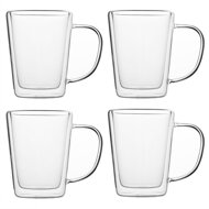 Set de ceai cu sită TEA, transparent, argintiu