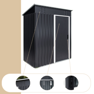 Căsuță pentru unelte de grădină M, 162x86x181cm, antracit