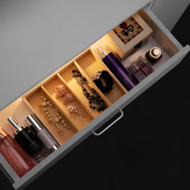 Masă de toaletă JOCELYN cu iluminare, 140×90×40cm, albă