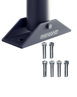 Set de bariere de parcare rabatabile ANTONIA, 2 buc, gri