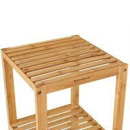 Raft îngust din bambus cu 5 rafturi, lemn natural