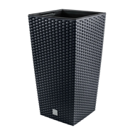 Ghiveci RATO SQUARE cu inserție 26,5x26,5x50 cm, antracit