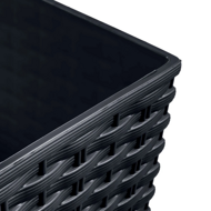 Ghiveci RATO SQUARE cu inserție 26,5x26,5x50 cm, antracit