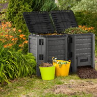 Compostor de grădină - Compogreen 800 l, negru
