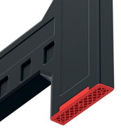Suport, capră de construcții TITAN, set 2 bucăți, 58x5x79 cm, negru/roșu