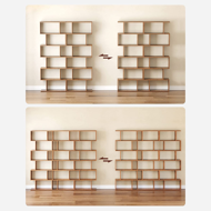 Raft/etajeră pentru cărți PRESTON, 70x24x190,5cm, maro