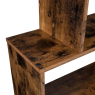 Raft/etajeră pentru cărți PRESTON, 70x24x190,5cm, maro