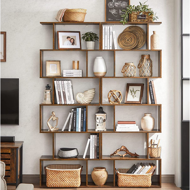 Raft/etajeră pentru cărți PRESTON, 70x24x190,5cm, maro