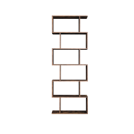 Raft/etajeră pentru cărți PRESTON, 70x24x190,5cm, maro