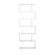 Raft/etajeră pentru cărți PRESTON, 70x24x190,5cm, alb