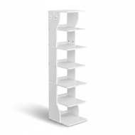 Suport pantofi CINDY, 6 niveluri, 30x26.4x110.4cm, alb