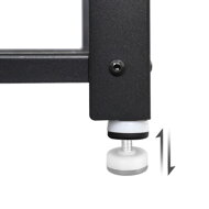 Bancă pentru pantofi și raft în stil industrial, maro, neagră