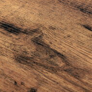 Bancă pentru pantofi și raft în stil industrial, maro, neagră