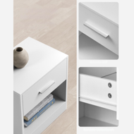 Măsuță de noptieră COSTA, 28x39x41 cm, albă