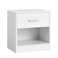 Măsuță de noptieră COSTA, 28x39x41 cm, albă