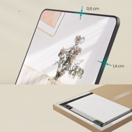 Oglindă dreptunghiulară NOIR, 160x50 cm, neagră