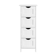 Cabinet de baie cu 4 sertare, 30 x 30 x 82 cm, alb