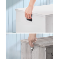 Cufăr de depozitare GRETA, 76x48x40 cm, alb