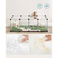 Țarc pentru animale mici din plastic transparent BEN, transparent