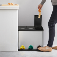 Coș de reciclare SORT 24L (3x8L), oțel
