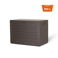 Cutie de depozitare WOODEBOX, 190L, 78x44x55cm, maro închis