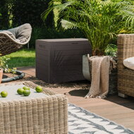 Cutie de depozitare WOODEBOX, 190L, 78x44x55cm, maro închis