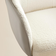 Scaun de birou SABINA, max. 110 kg, alb/bej