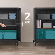 Dulap metalic multifuncțional RAVEN, 40x80x90 cm, negru