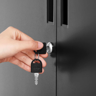 Dulap metalic multifuncțional RAVEN, 40x80x90 cm, negru