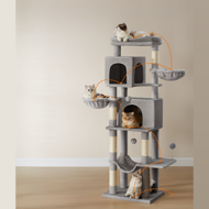 Copac pentru pisici TRISTAN, 57x45x175 cm, gri