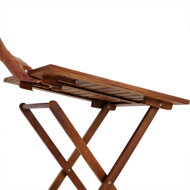 Mobilier de balcon, set de scaune VITEK 2+1 din lemn de acacia