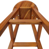 Scaune de bar OSLO, 2 buc., 34x76cm, maro natural  